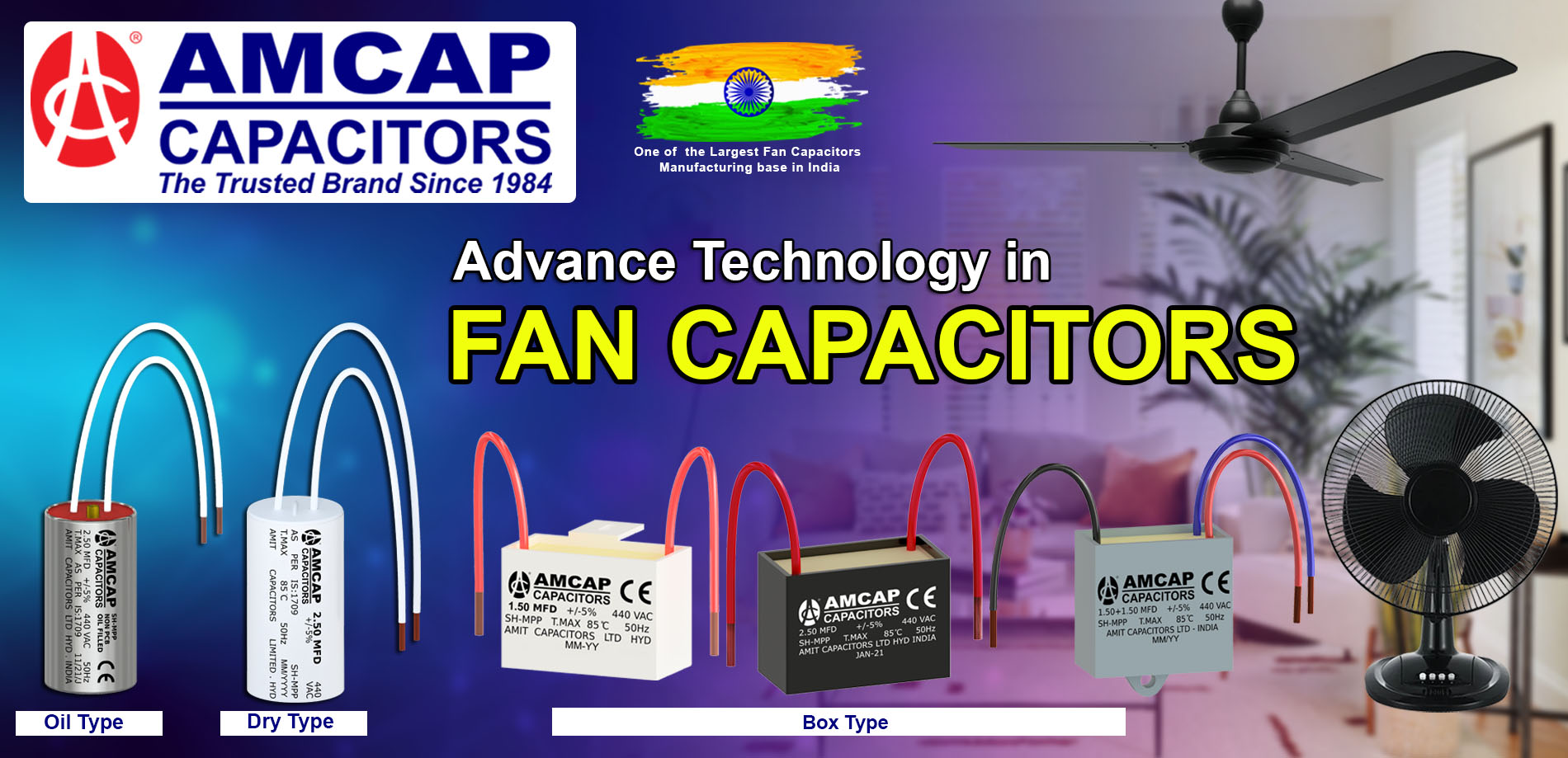 Fan capacitors